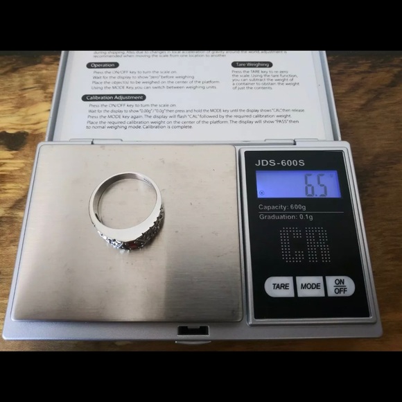 - KABANA Men Hessonite Garnet Textured Sterling Silver Band Ring 925 Size… - Picture 5 of 5